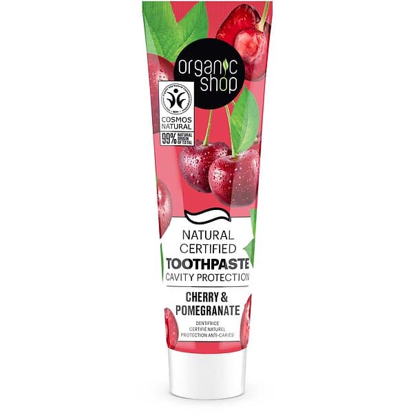 Organic Shop Toothpaste Cherry & Pomegranate 100g