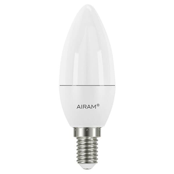 Airam LED C35 4.9W E14 470lm 2-pack Vit