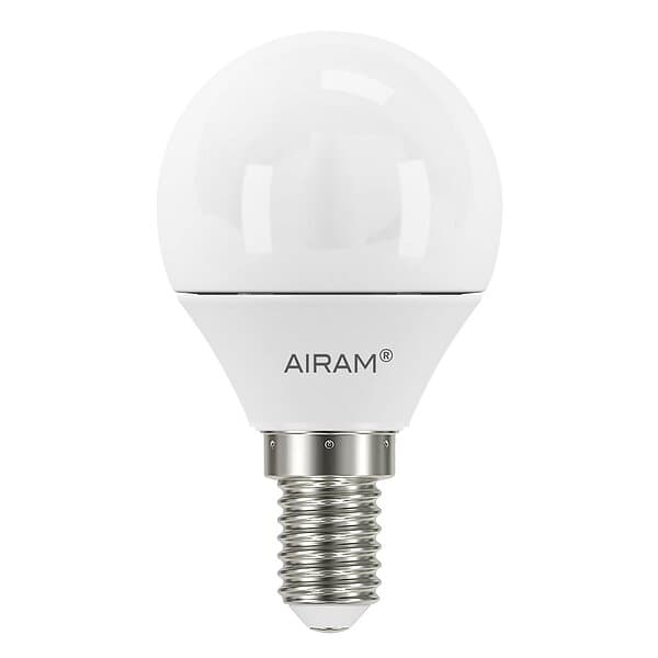 Airam LED Opal P45 3W E14 250lm, 2-pack Vit Opalglas