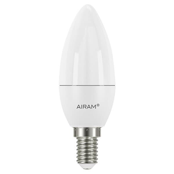 Airam LED Opal C35 3W E14 250lm, 2-pack Vit Opalglas