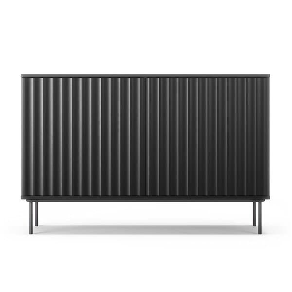 Decotique Wave Sideboard 2D Grå Pulverlackat stål