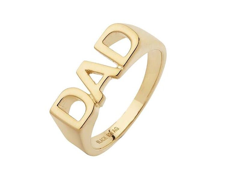 Maria Black Dad Ring Gold