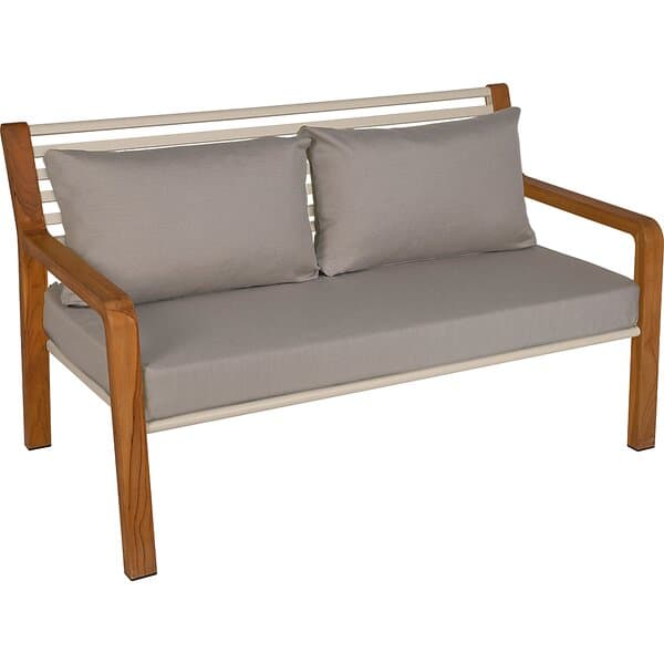 Fermob Somerset Sofa 2-Sits, Clay Grey Teak