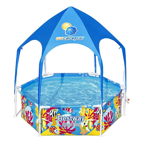 Bestway Steel Pro UV Careful Above Ground Pool for Kids 183x51cm