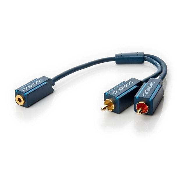 ClickTronic Casual 3.5mm - 2RCA F-M 0.1m