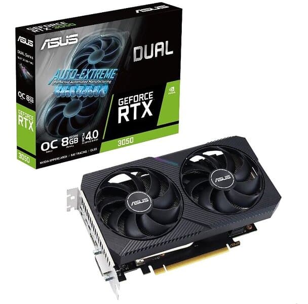 Asus GeForce RTX 3050 Dual OC V2 HDMI 3xDP 8GB