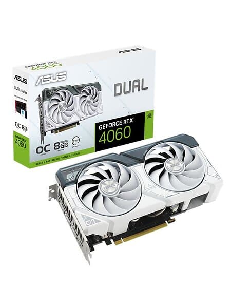 Asus GeForce RTX 4060 Dual White OC Edition HDMI 3xDP 8GB