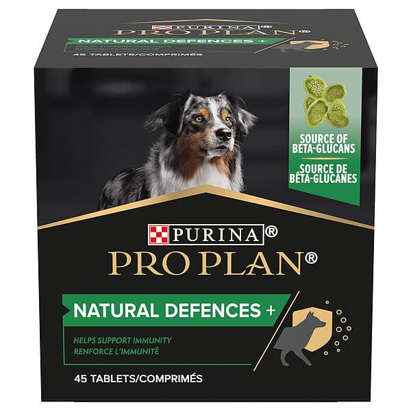 Purina PRO PLAN Dog Adult Natural Defences Supplement tabletter 67g (45 tabletter)