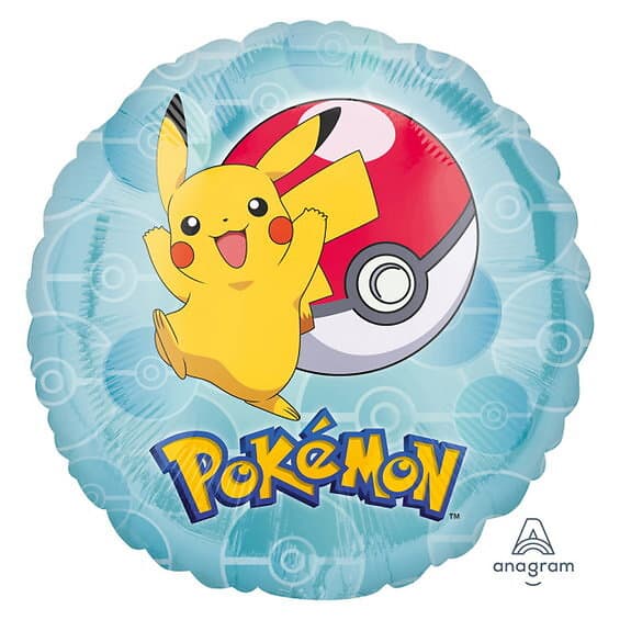 Folieballong rund 43 cm – Pokémon