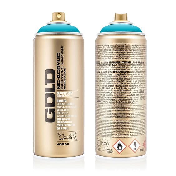 Montana Gold sprayfärg 400ml 2000 100% Cyan