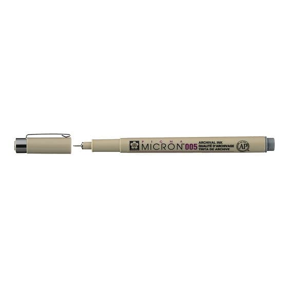 Sakura Pigma Micron 005 Cool grey – grå fineliner 0.2 mm