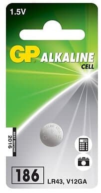 GP Batteries Alkalisk knappcell LR43 1.5V 1-P