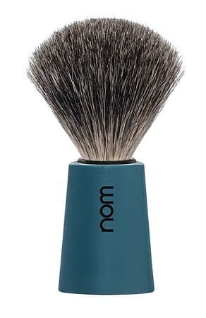 nom CARL Shaving Brush Pure Badger Petrol