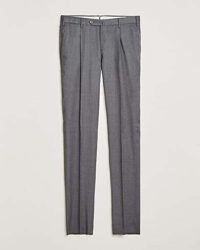 PT01 Slim Fit Pleated Flannel Trousers (Herre)