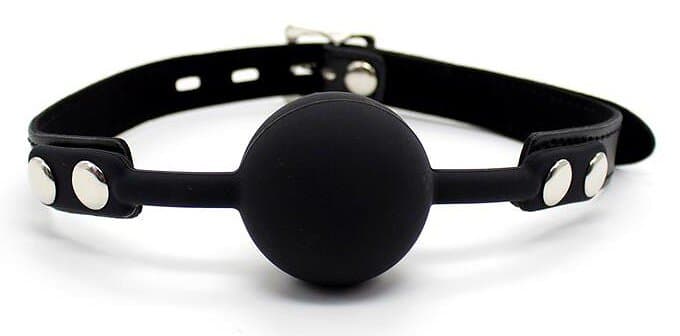 Fetish Addict Silicone Ball Gag with Padlock