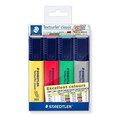 Staedtler Överstrykningspenna Textsurfer Classic Excellent 4 pennor