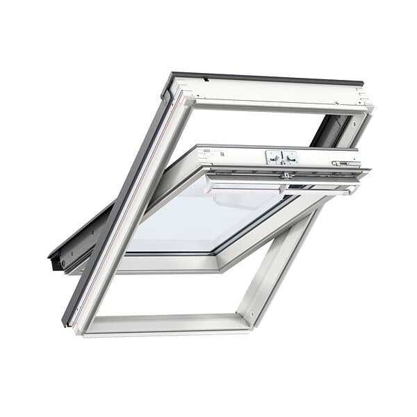 Velux Ovenlys Pivåhängd Vitmålad Furu 55x118 cm