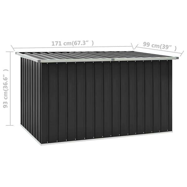 vidaXL Dynbox antracit 171x99x93 cm 46271