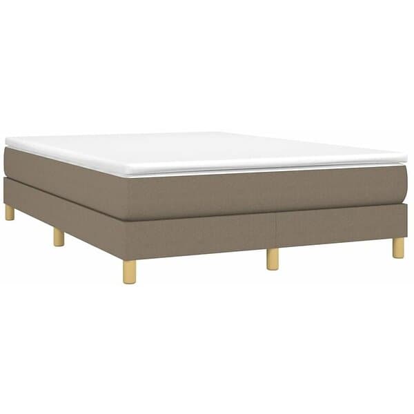 vidaXL Mattress base taupe 140x190 cm tyg 3120610