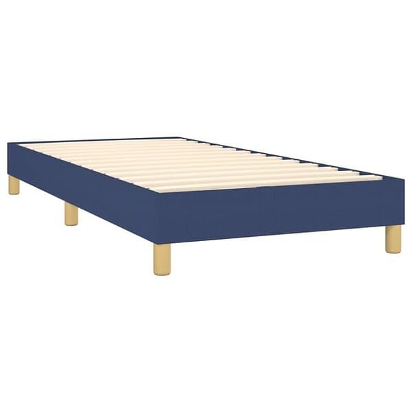 vidaXL Mattress base med madrass blå 90x190 cm tyg 3140823