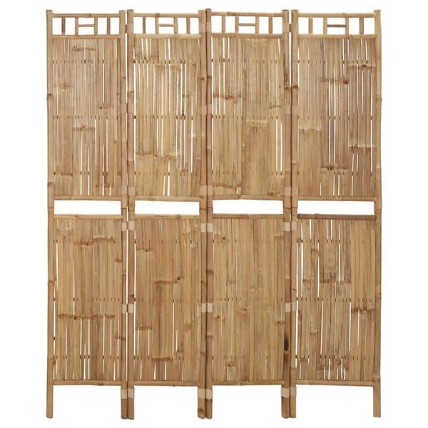 vidaXL Rumsavdelare 4 paneler bambu 160x180 cm 341749