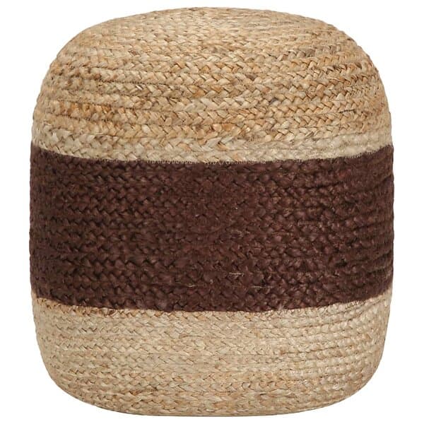 vidaXL Handgjord sittpuff brun 40x45 cm jute 248080