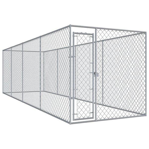 vidaXL Hundkennel för utomhusbruk 760x192x185 cm 145030