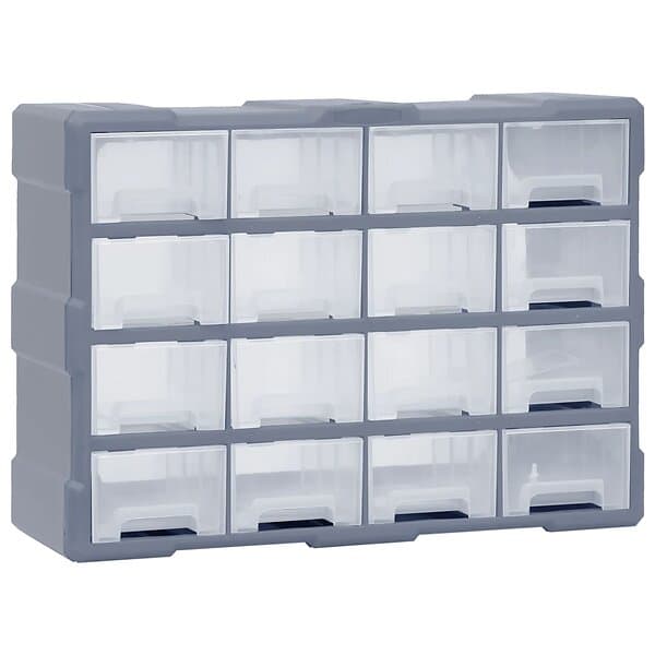 vidaXL Sortimentskåp with 16 drawers 52x16x37 cm 149602