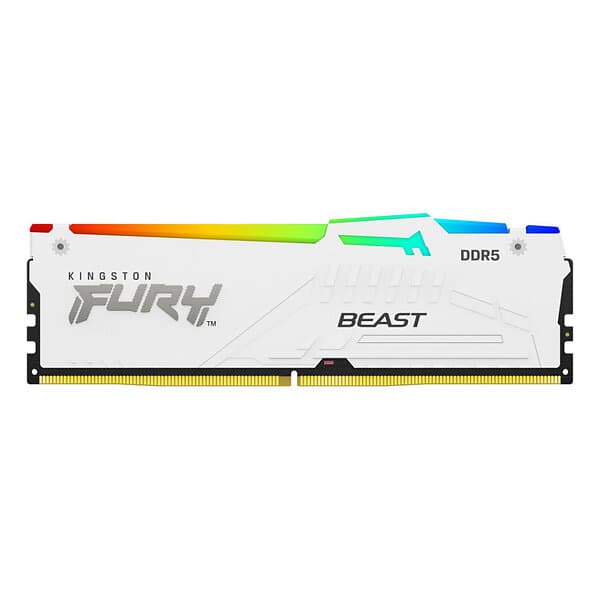 Kingston Fury Beast White RGB DDR5 5200MHz 16GB (KF552C40BWA-16)