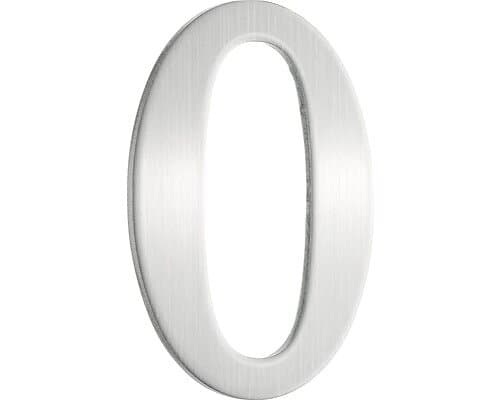 Beslagsboden Brevlådesiffra 0 Självhäftande 50Mm Stainless Steel