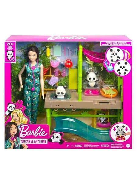 Barbie Panda Care And Rescue Playset HKT77