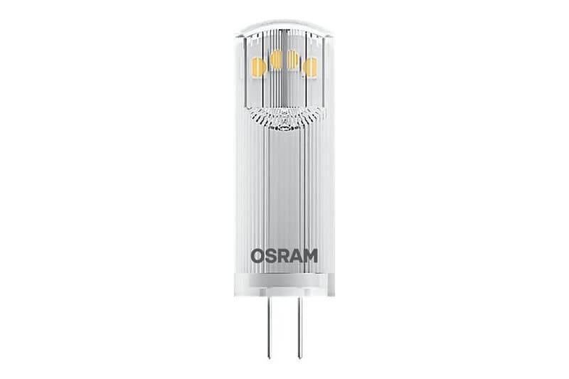 Osram BASE PIN LED-lysspære form: T14 klar finish G4 1.8 W varmt vitt lys 2700 K