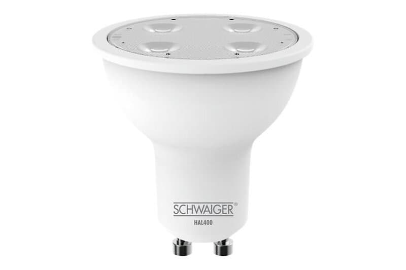 Schwaiger HAL400 LED-lysspære GU10 4.8 W varmt vitt lys 2700 K vit