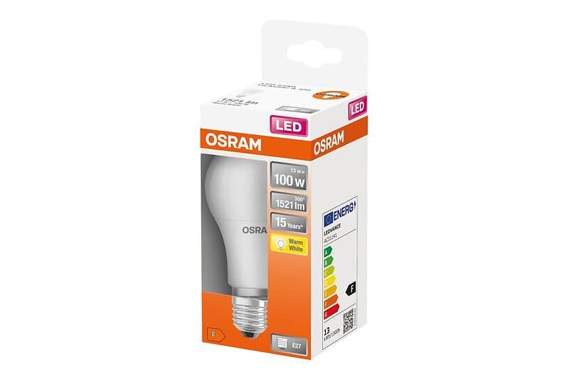 Osram LED STAR LED-glödlampa form: A60 glaserad finish E27 13W varmt vitt ljus 2