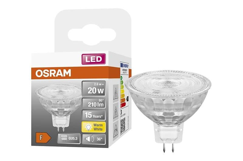 Osram LED STAR LED-spotlight form: MR16 GU5.3 2.6 W varmt vitt ljus 2700 K