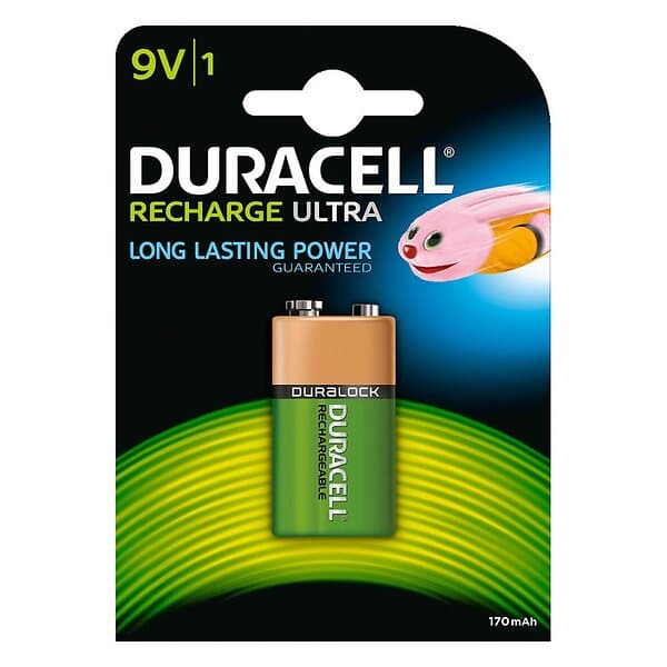 Duracell Recharge Ultra 170mAh 6HR61 NiMH