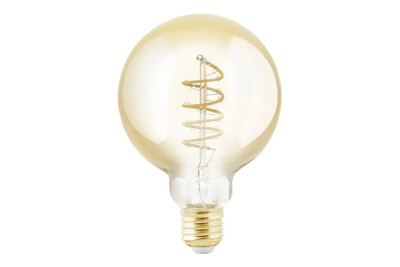 EGLO LED-glödlampa med filament form: G95 E27 4W varmt vitt ljus 2200 K