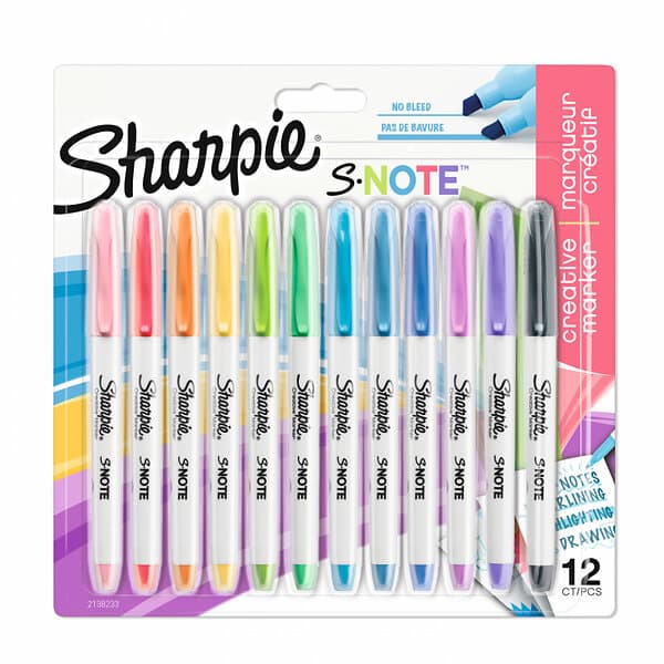 Sharpie S-note 12-pack