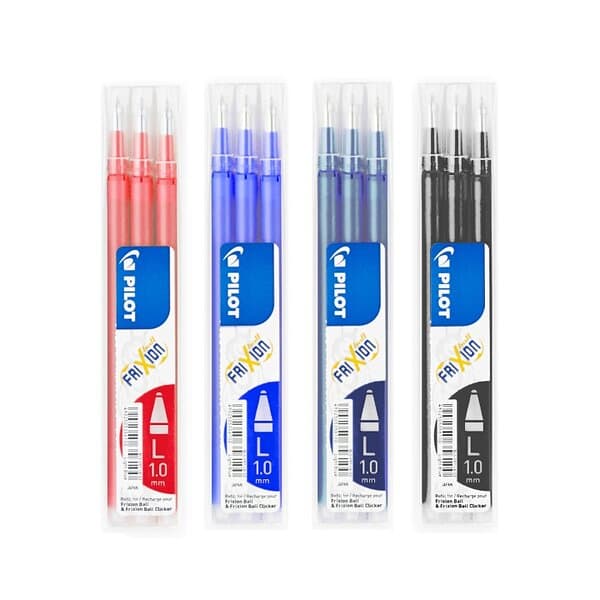 Pilot Patron/Refill FriXion 1.0 Broad 3-pack Blue/Svart