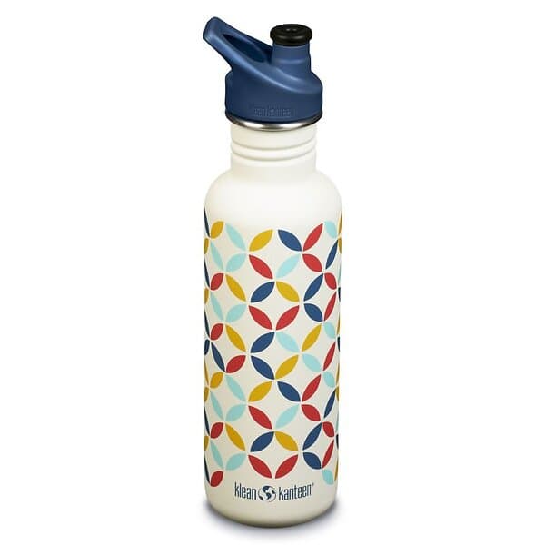 Klean Kanteen Classic Sport Cap Drickflaska Retro Dot 27 oz (800ml)