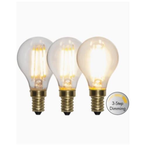 Star Trading Klotlampa 3-stegs dimmable E14 LED 4W 2100K 400 lumen