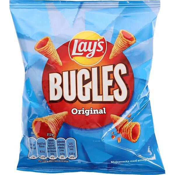 Lays 3 x Lays Bugles Majsstrutar Snacks & godis > Chips & snacks