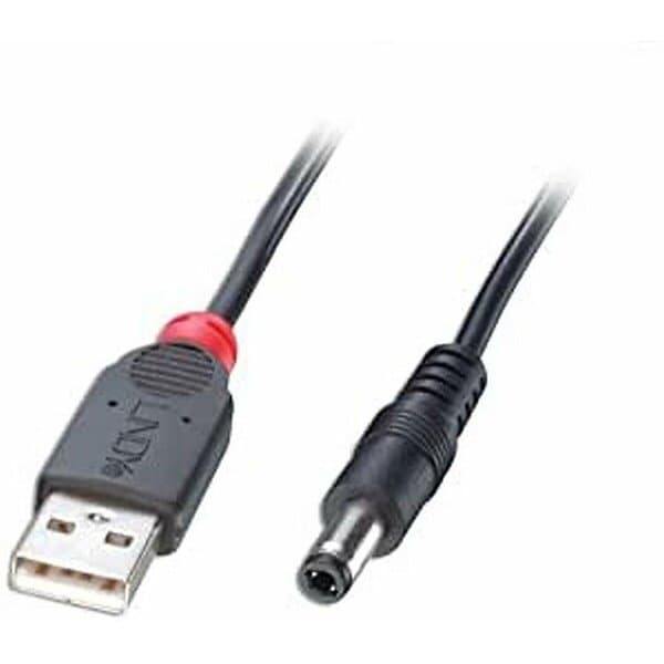 Lindy 70267 USB-kabel 1.5 m USB 2.0 USB A DC Sort