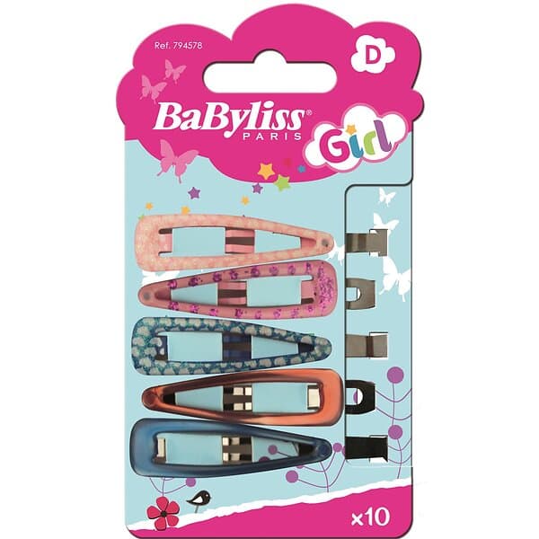 BaByliss Paris Accessories 794578 Hårklämmor Kids 10 St