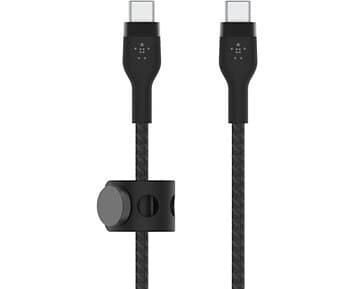 Belkin USB-C till USB-C Nylonflätad Silicon laddkabel, 60W 1M