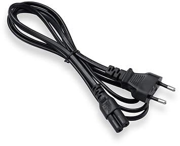 ON Euro 2-pin power cable 1.5m black