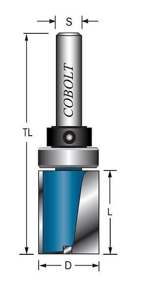 Cobolt Mallfräs D=12l=8 TL=50