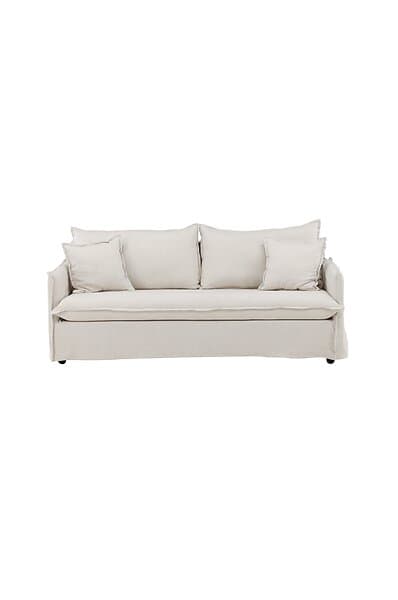 Venture Design Nova 3-sæders Sofa - Beige Tyg och Plast