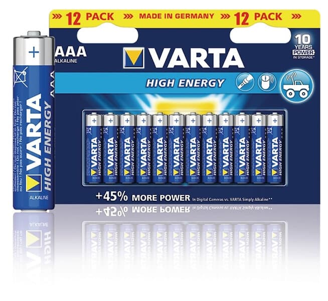 Varta Batteri Longlife Power Alkali Lr03/4903 Aaa 1.5V 12St