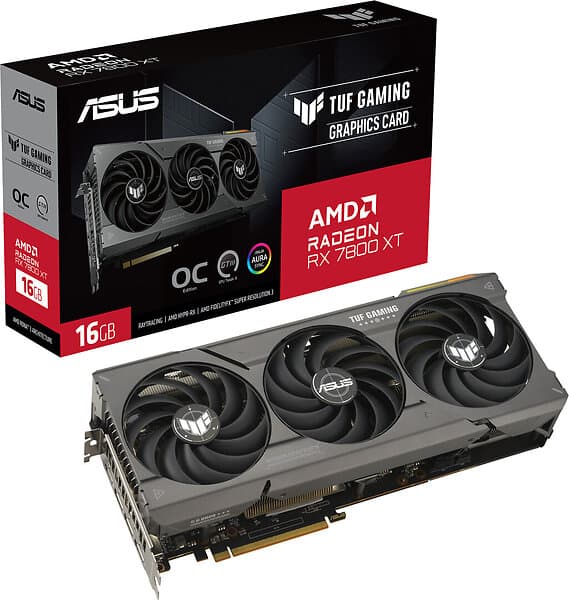 Asus Radeon RX 7800 XT TUF Gaming OC HDMI 3xDP 16GB